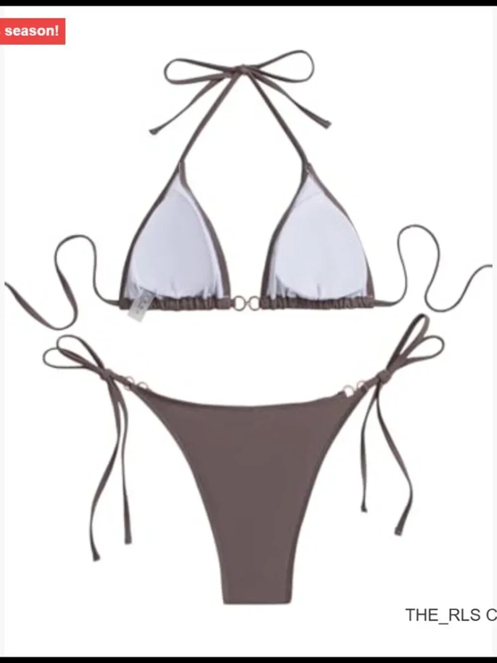 Cheeky Triangle String Bikini Set 80% Nylon 20% Elastane